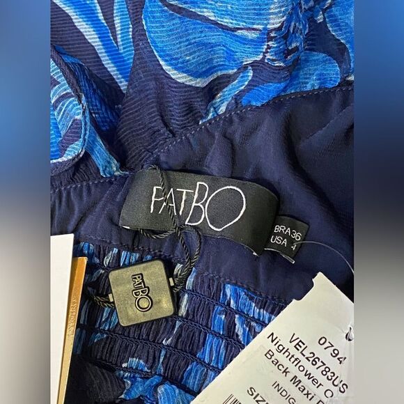 PatBO Nightflower Ruffled Floral Maxi Dress size 4 - Picture 14 of 16